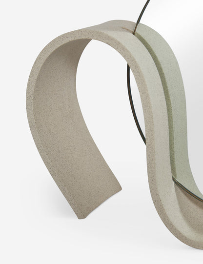 Wavee Table Mirror by SIN Ceramics