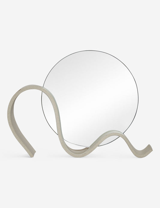 Wavee Table Mirror by SIN Ceramics