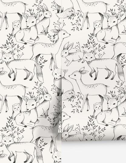 Woodland Wallpaper by Rylee + Cru