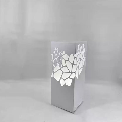 White Landscape Lights Outdoor Waterproof  Decorative Hollow Bollard Light