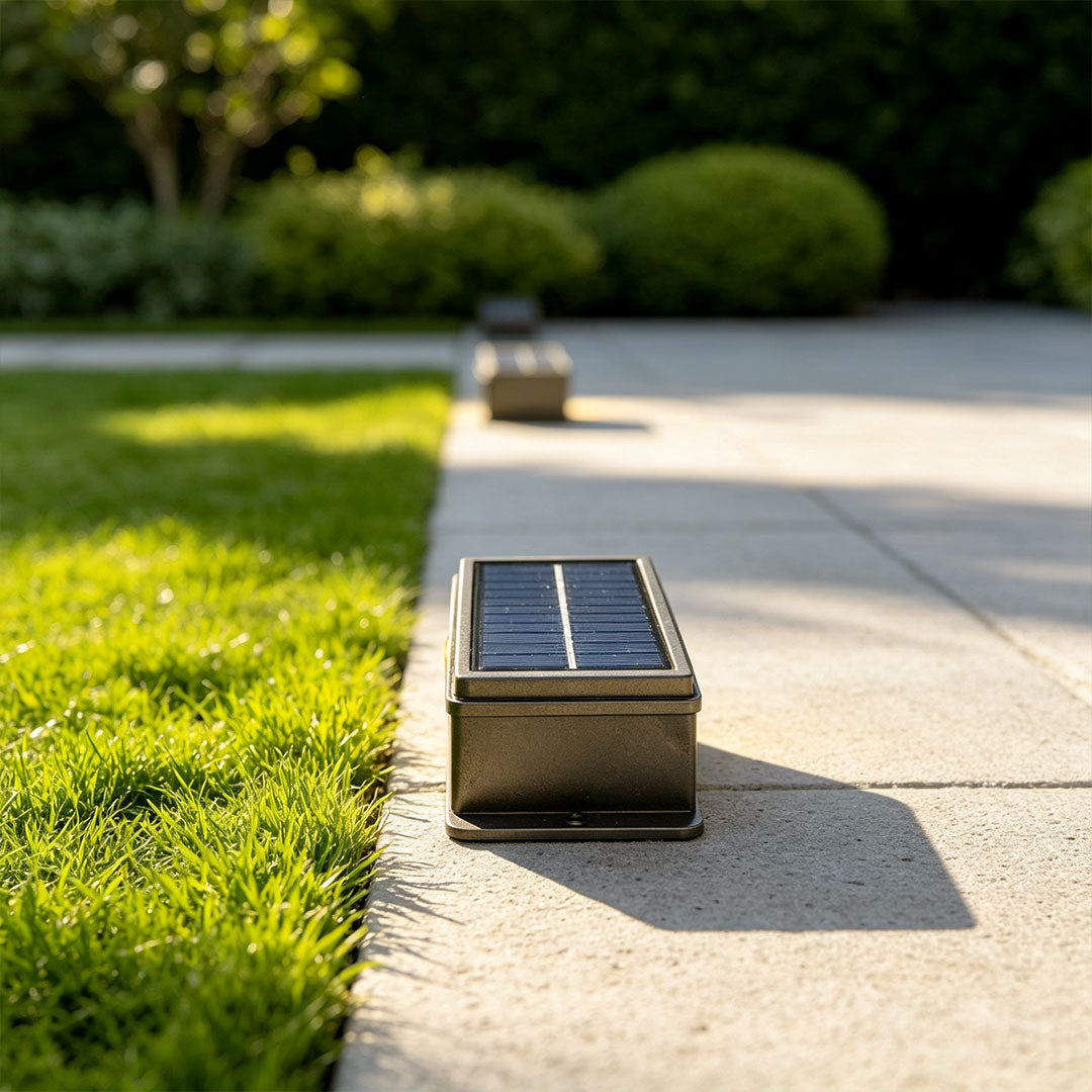 【2 PCS】Outdoor Deck Solar Lights LED In-Ground Landscape Light