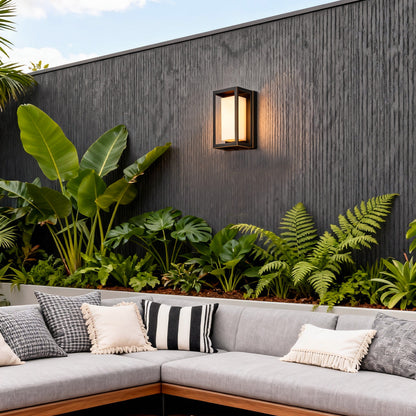 Wall Mounted Outdoor Light Minimalist Brass Garden Light