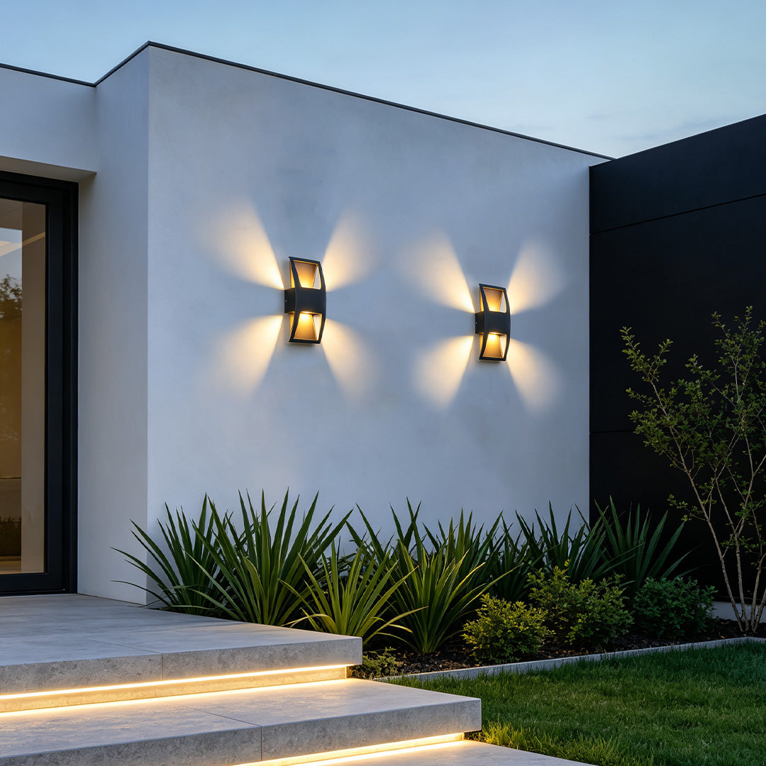 Wall Light 4 Way Modern Outdoor Waterproof Metal Light