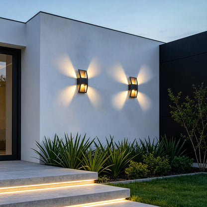 Wall Light 4 Way Modern Outdoor Waterproof Metal Light