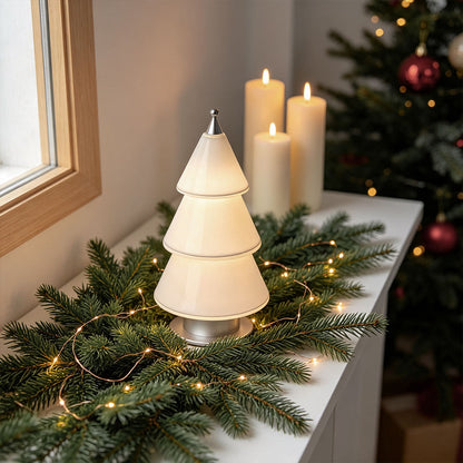 White Contemporary Table Lamp Cedar Christmas Tree Table Lamp