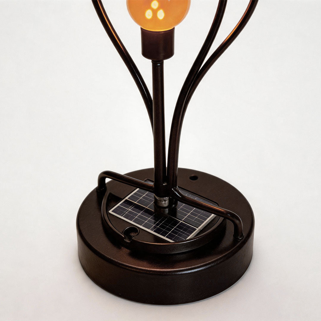 【4 PCS】 Flame Solar Garden Lights Outdoor Landscape Decoration Light