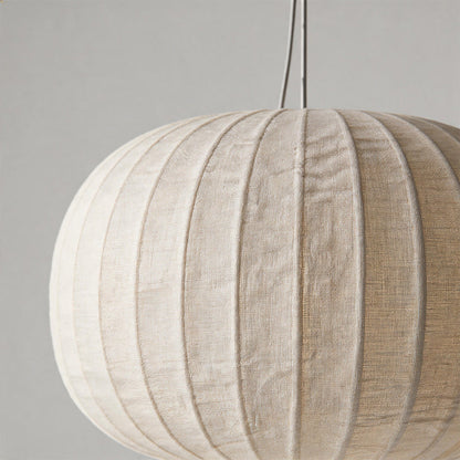 White Modern Chandelier Wabi-Sabi Silk Fabric Ceiling Light