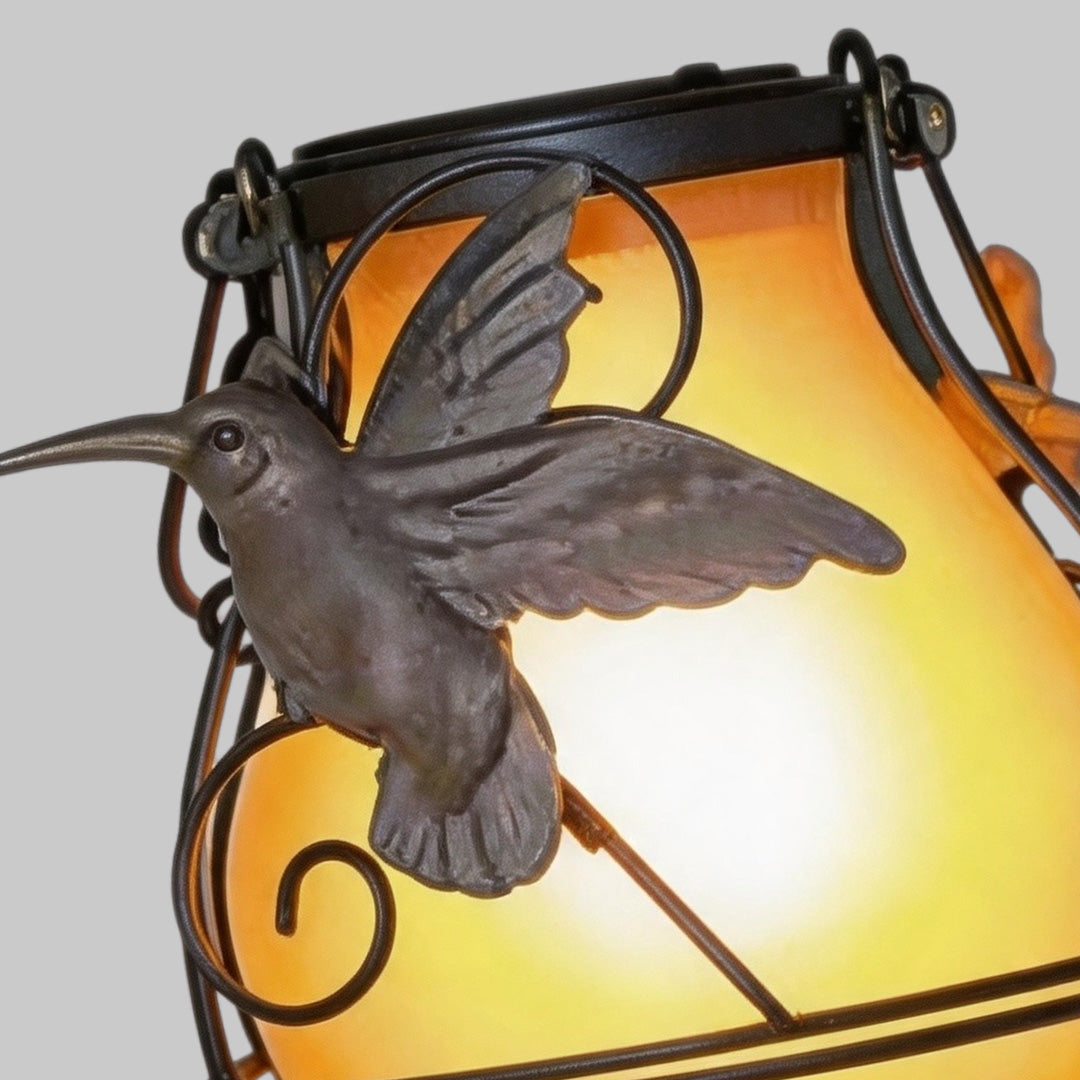 【4 PCS】Gray Outdoor Light Pendant Hanging Flame-Inspired Insect Light