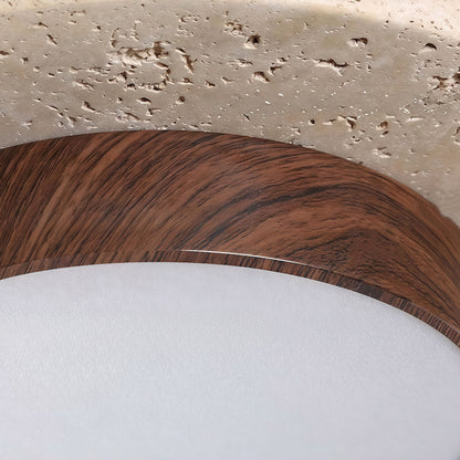 Vintage Flush Mount Light Fixtures Travertine Ceiling Light