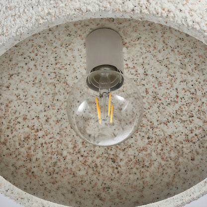 White Semi Flush Ceiling Lights Wabi-Sabi Ambient Ceiling Lamp