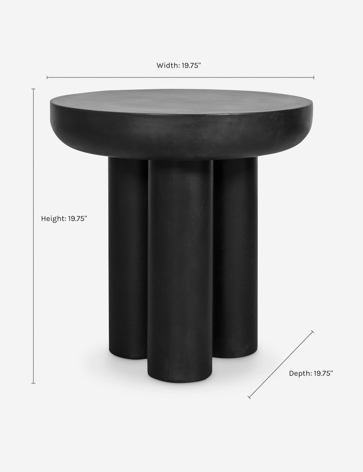 Peagan Indoor / Outdoor Round Side Table