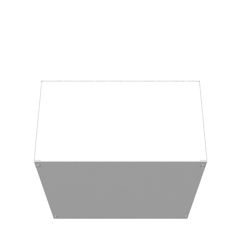 18x10x18 Screw Cover Type 1 UL Steel No KO Gray Cover w/Teardrop Slots Holes In Back