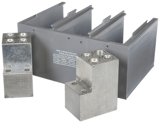 BRKR MD/ND AL BODY 2PC LUG 4W 500KCMIL
