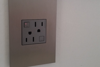 adorne® Tamper-Resistant 15A Duplex Self-Test GFCI Receptacles, Magnesium