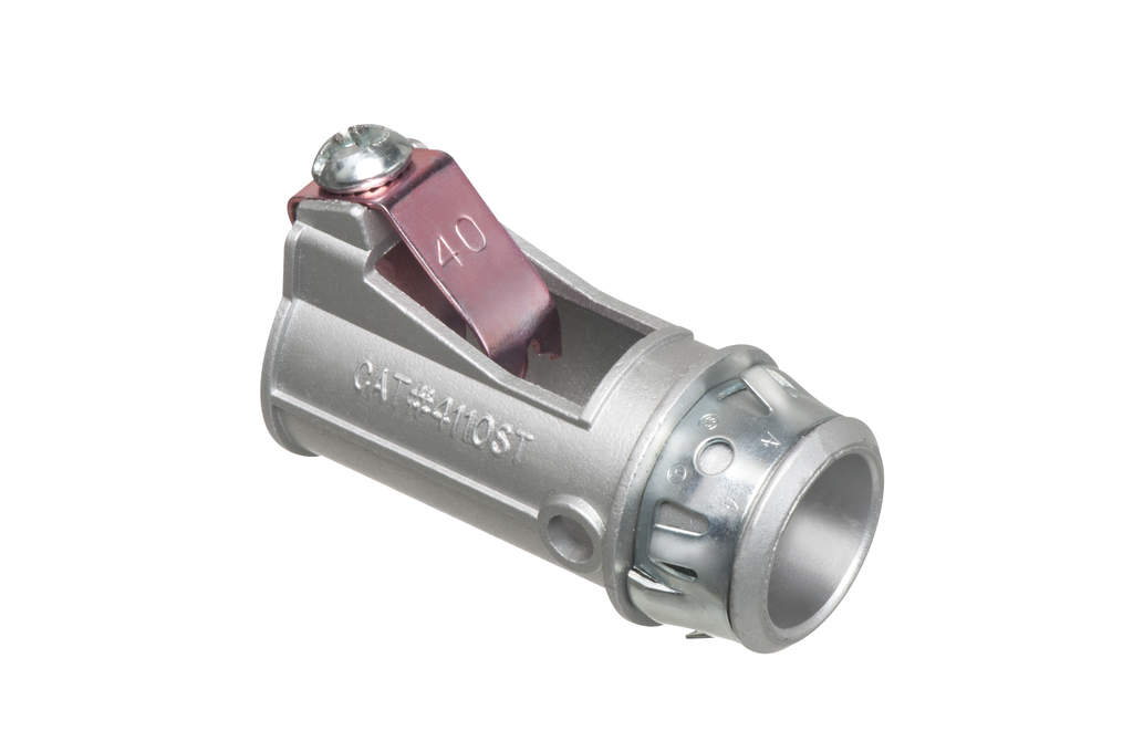 4110ST Zinc die-cast, 1/2" Knockout MC cable connector