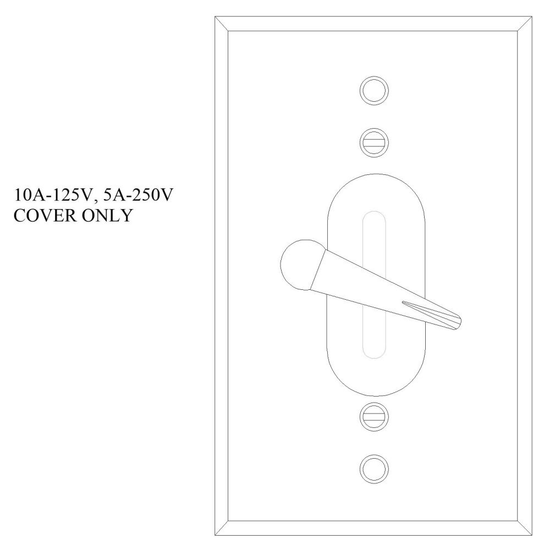 30488, Weatherproof Toggle Switch Box Cover