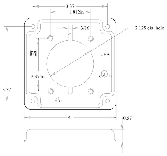 11422, Electrical Square Box Cover