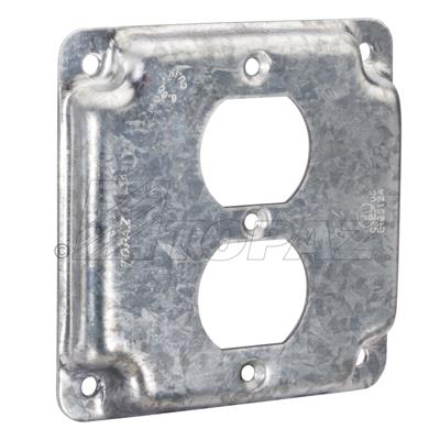 4" Square Industrial Covers 1-Duplex Receptacle