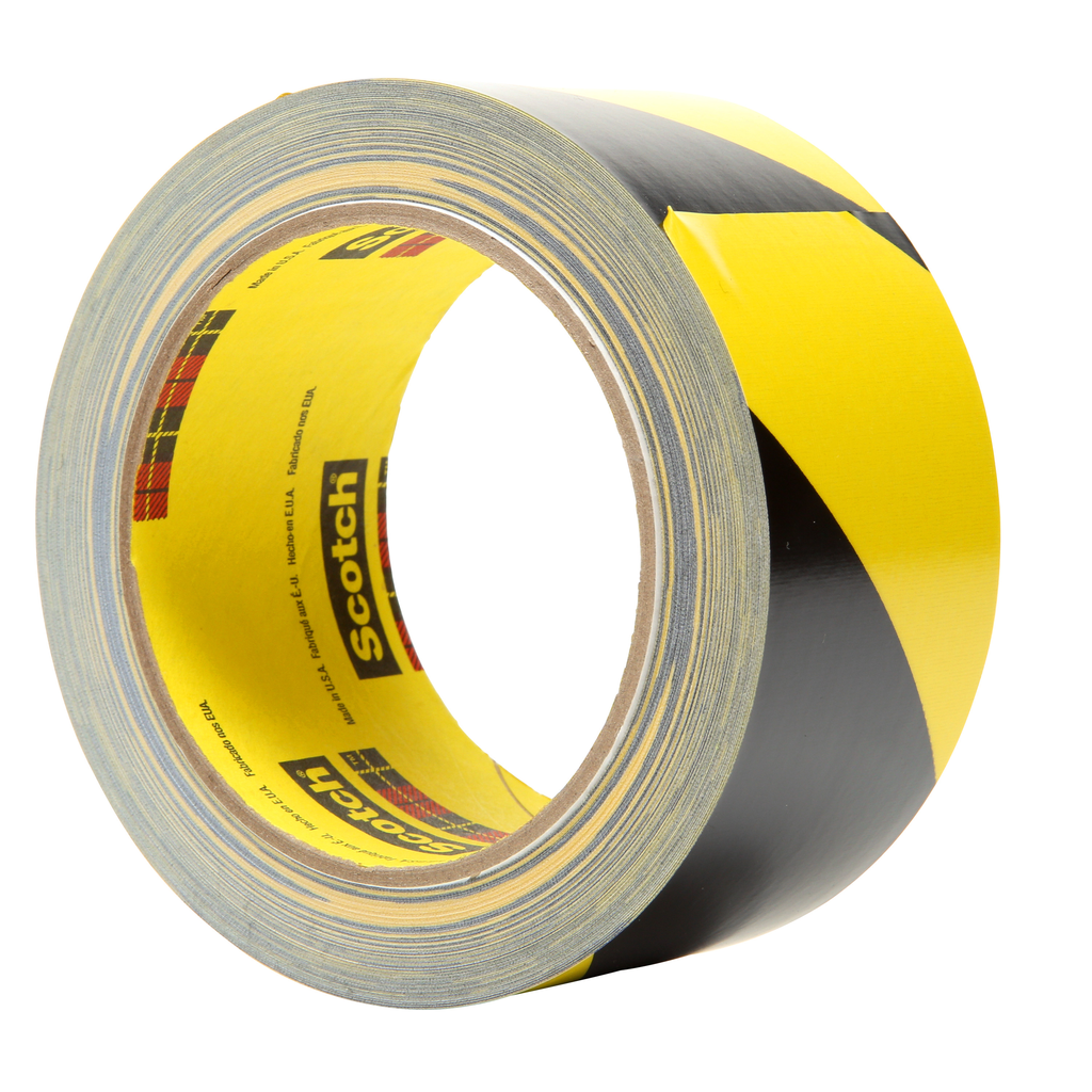 3M Safety Stripe Tape 5702, Black/Yellow, 1 in x 36 yd, 5.4 mil, 36 Roll/Case, Individually Wrapped Conveniently Packaged