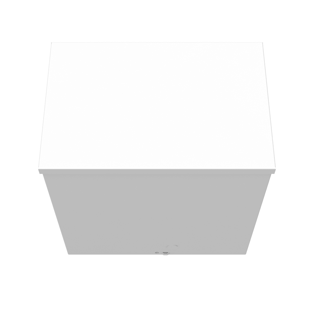 12x8x12 Screw Cover Type 3R UL Steel No KO ANSI 61 Gray Quad D KO For Lock  Holes In Back
