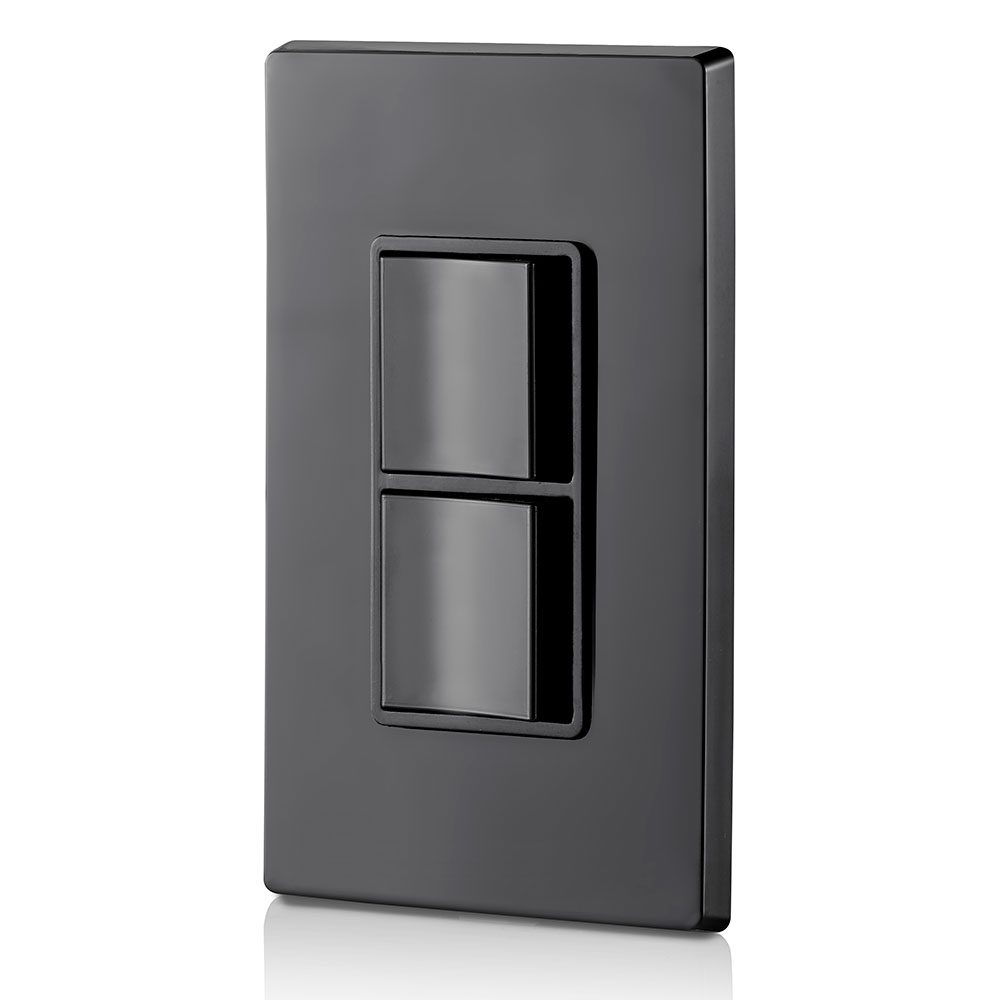 15 Amp Decora Single-Pole / 3-Way Combination Switch, Grounding, Black