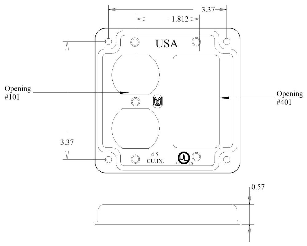 11435, Electrical Square Box Cover