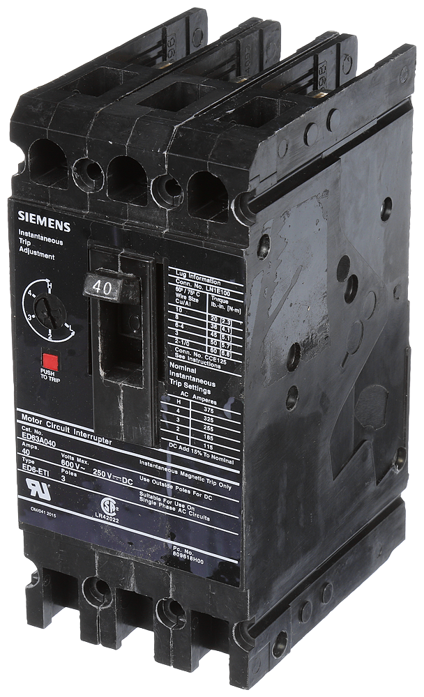 BREAKER EDP40A600V LUGS-ETI