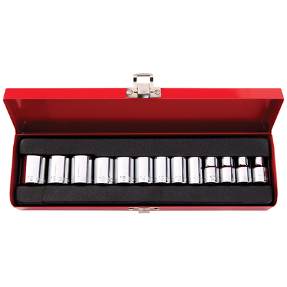3/8-Inch Drive Socket Wrench Set, Metric, 13-Piece