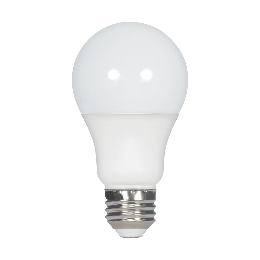 9.5 Watt; A19 LED; Frost; 5000K; Medium base; 220 deg. Beam Angle; 120 Volt; Non-Dimmable; 4-Pack