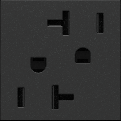 adorne® 20A Dual Tamper-Resistant Outlet, Graphite