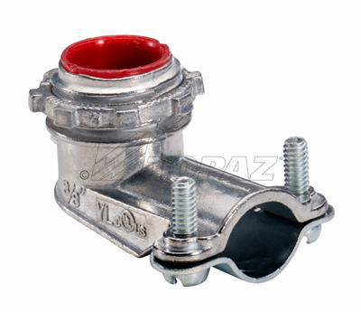 2" 90° Insulated Throat Squeeze Type BX-Flex Connector