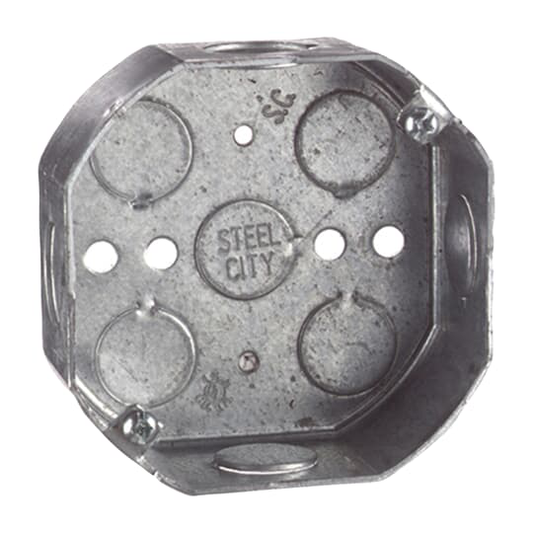 4 STEEL OCTAGON BOX