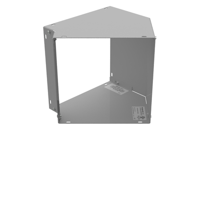 10.469x10x10.25 Wireway Elbow 45 Corner ANSI 61 Gray Steel