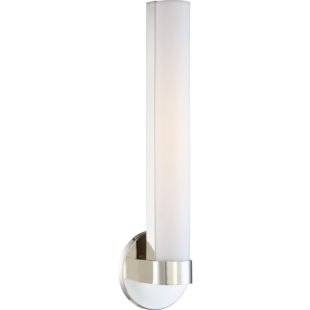 Bond - Single LED Large Sconce - Polished Nickel Finish