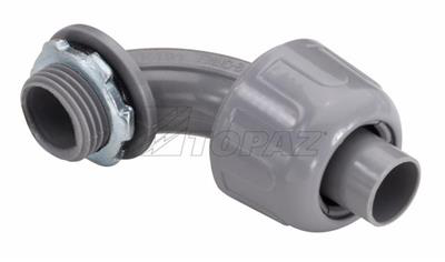 1-1/2" 90° Gray Nylon Liquidtight Connector