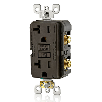 20 Amp, Self Test, Tamper-Resistant GFCI Outlet with LED Indicator Light