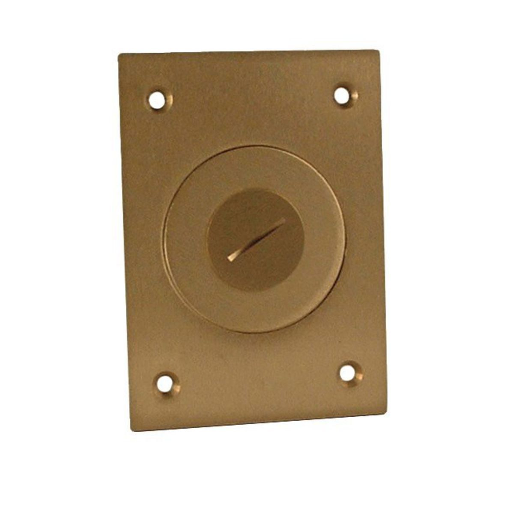 1-Gang Rectangular Floor Box Cover with Threaded Plug