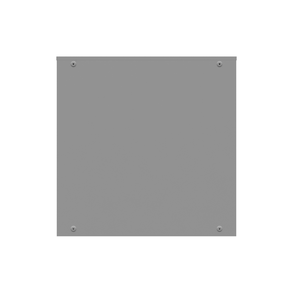 48x16x48 Hinge Cover Type 3R Steel No Knockouts ANSI 61 Gray Double Doors Padlocking 3 Point Handle Back Panel Weld Studs Drip Shield No Center Post