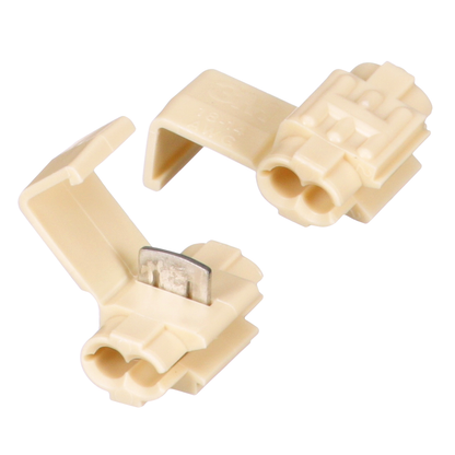 3M Scotchlok Electrical IDC 564-BULK, Double Run, White, 18-14 AWG, 500 per carton, 5000/case