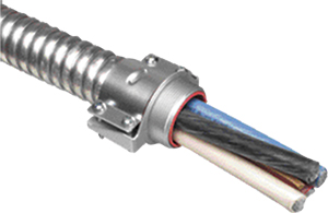 8412 Threaded Male, Die-Cast Zinc Material; 1 Inch Hub Size UL, Bushing Throat Type