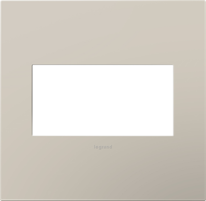 adorne® Greige 2-Gang Screwless Wall Plate