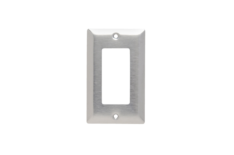 1-Gang 430 Stainless Steel Wall Plate, 1 Decorator Opening