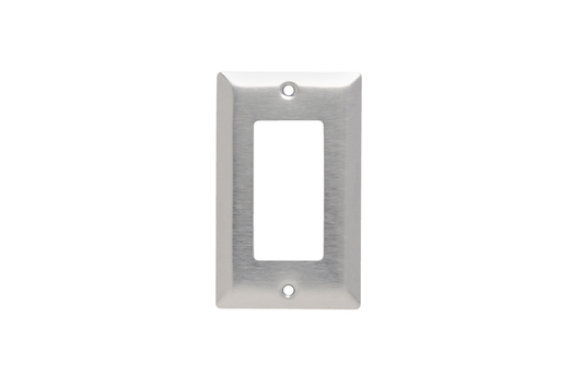 1-Gang 430 Stainless Steel Wall Plate, 1 Decorator Opening