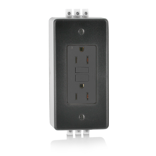 15 Amp, SmartlockPro® GFCI Receptacle/Outlet, Hospital Grade, DIN Rail Mount