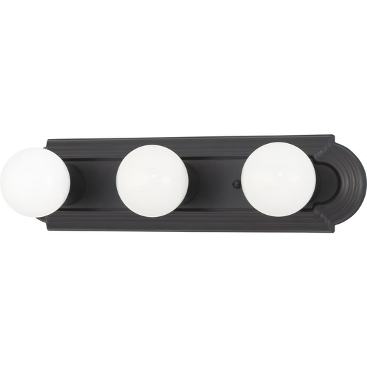 3 Light 18" Vanity Racetrack Style, Color retail packaging