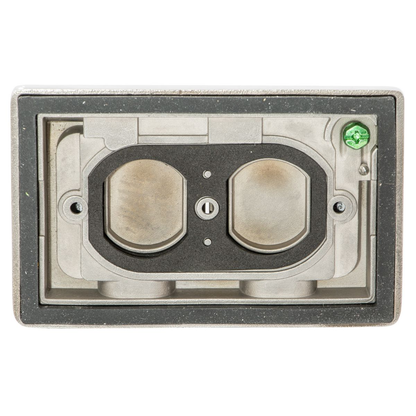 1 Gang, Stainless Steel Duplex Cover, 3R