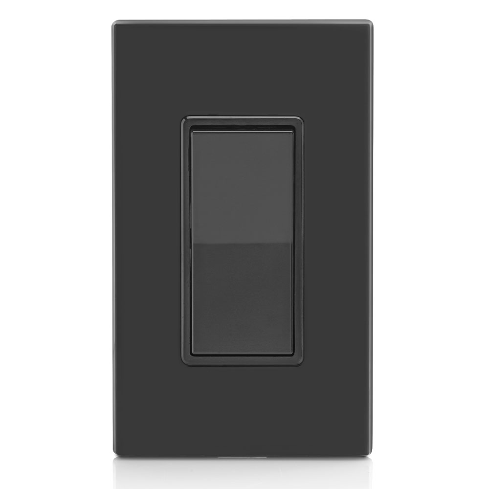 15 Amp Decora Rocker 4-Way Switch, Grounding, Black