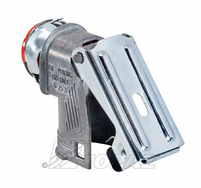 3/8" 90° Double Snap Lock BX Connector