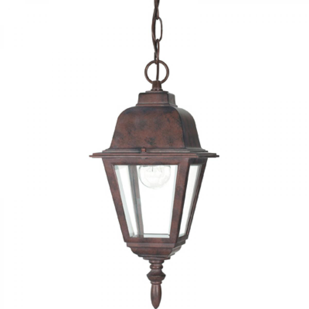 Briton - 1 Light 10" Hanging Lantern with Clear Glass - Old Bronze Finish