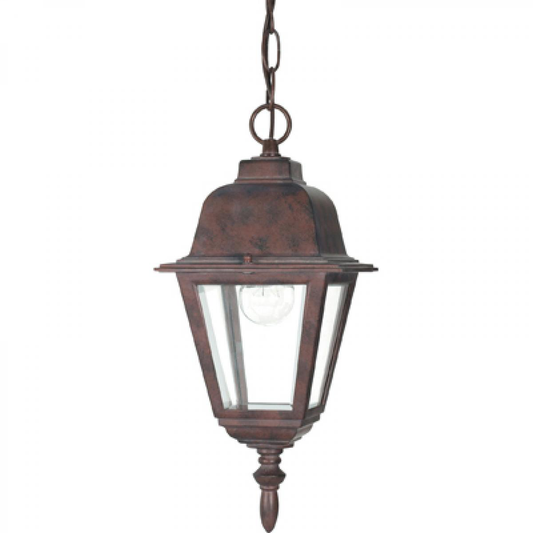 Briton - 1 Light 10" Hanging Lantern with Clear Glass - Old Bronze Finish